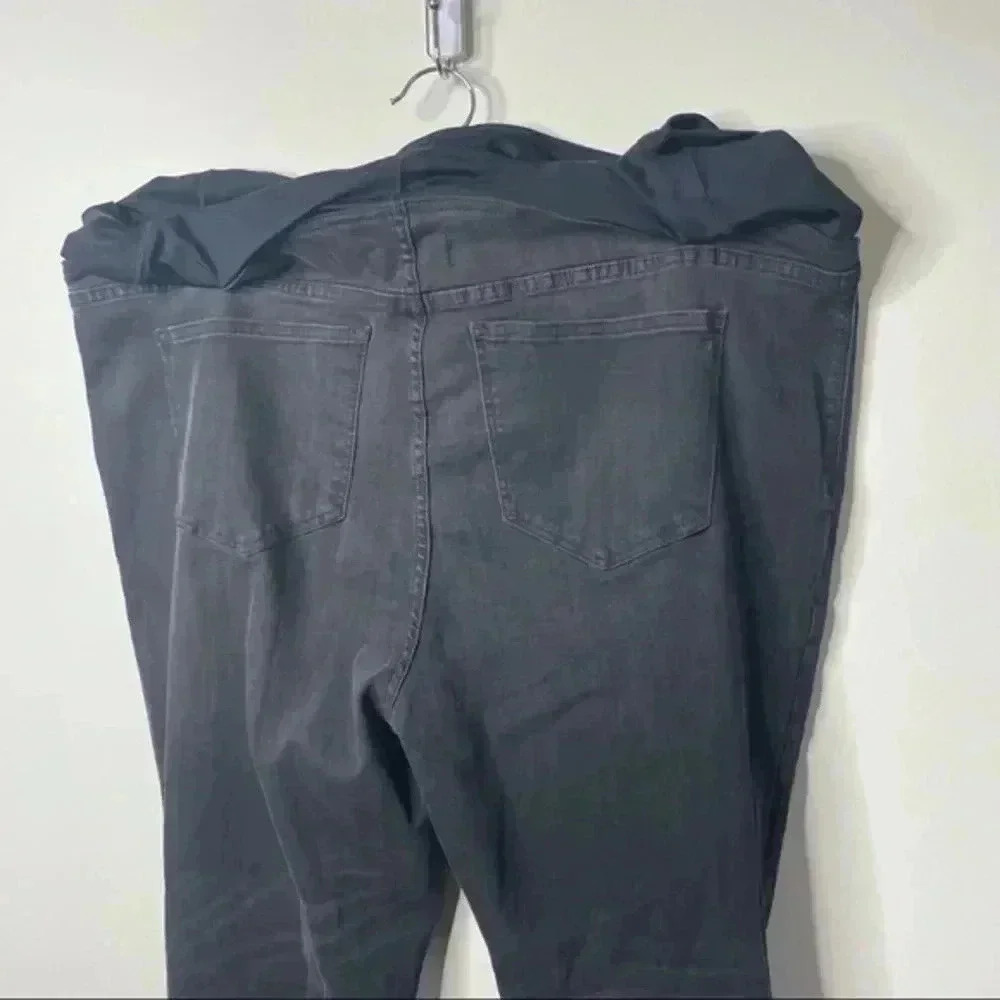 Madewell Maternity Over-the-Belly Skinny Jeans‎ in Gray - Picture 5 of 8